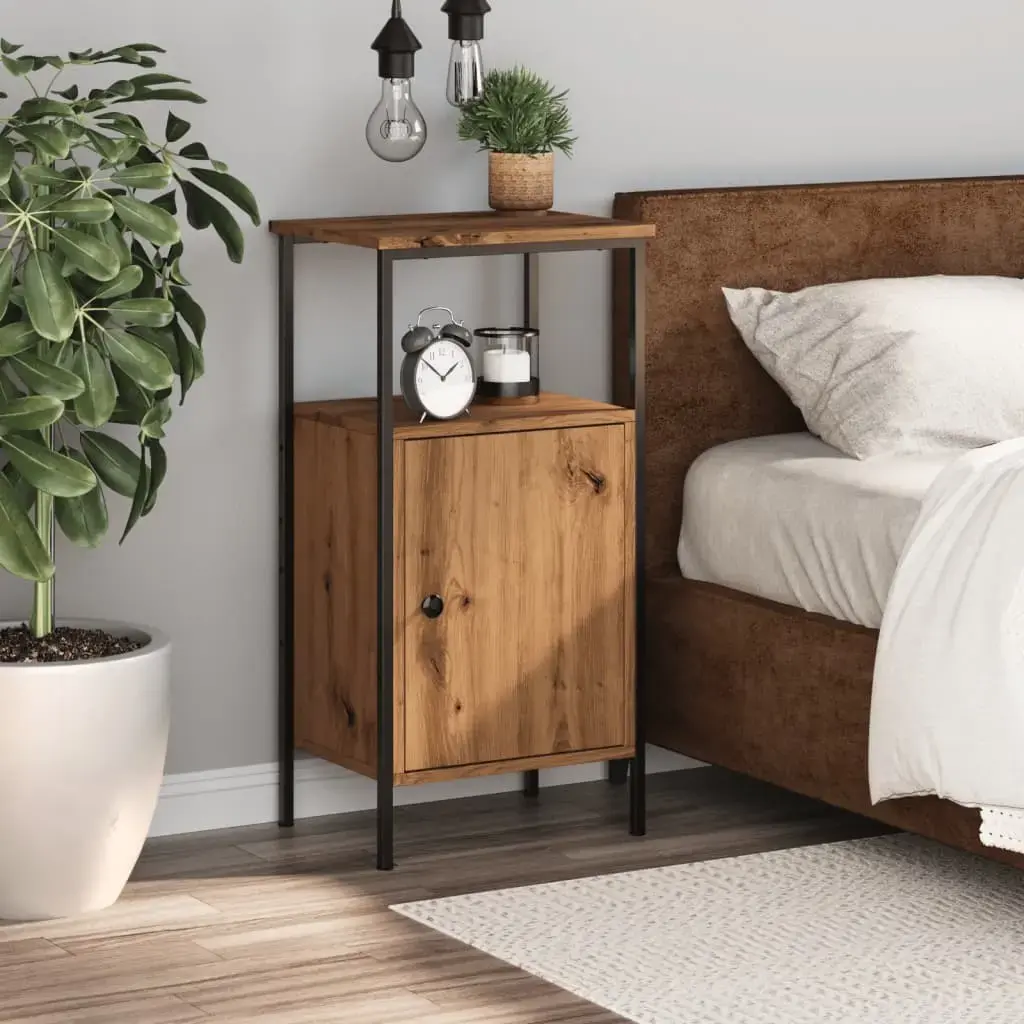 Nightstand VidaXL 857249 Oak set of 2 Photo 3