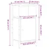 Nightstand VidaXL 857249 Oak set of 2 Photo 11