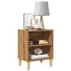Nightstand VidaXL 856419 Oak, W400×D300×H500 mm Photo 2