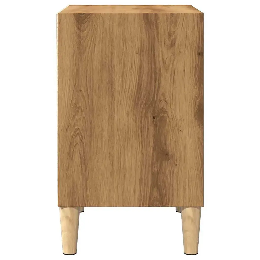 Nightstand VidaXL 856419 Oak, W400×D300×H500 mm Photo 5
