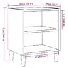 Nightstand VidaXL 856419 Oak, W400×D300×H500 mm Photo 9