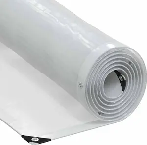 Tarpaulin sheet VidaXL transparent polyethylene 1 x 12 m with eyelets