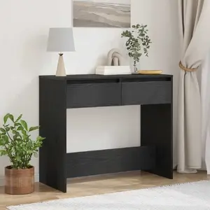 Konsoles galds VidaXL 862081, melns ozols, 89 x 41 x 76,5 cm