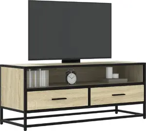Тумба под телевизор VidaXL модель 848815, цвет дуб сонома, 100 x 34,5 x 40 см