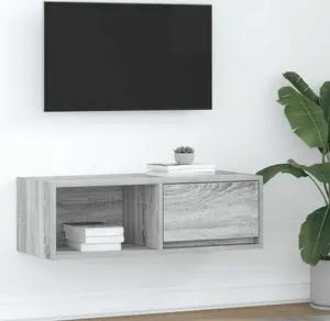 ТВ-шкаф VidaXL 861464 Серый Sonoma 80×31×25,5 см клееная древесина