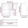 Шкаф для кухни/столовой VidaXL 853854 Photo 12