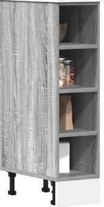 Apakšējā skapīša VidaXL modelis 854189, līmēta koksne, Grey Sonoma apdare, 20 x 44,5 x 81,5 cm