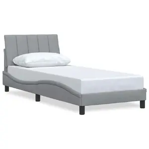 Каркас кровати VidaXL 3310356, серый, 95 см x 2,08 м x 74,5 см