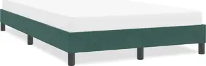 Каркас кровати VidaXL 4101352 тёмно-зелёный бархат 120x210 см без матраса