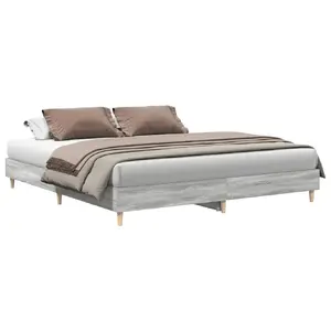 Каркас кровати VidaXL 3328704, размеры 2,03 × 2,03 м, высота 25 см
