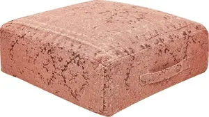 Напольная подушка Beliani SHASA хлопковая 50 x 50 x 20 см светло-красная
