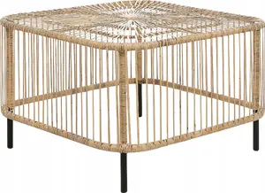 Āra galds Beliani CESENATICO 67 x 67 cm rotangpīts