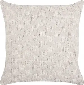 Decorative Cushion Beliani TAMNINE — Polyester, Beige