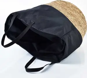 Кашпо affek design FORT NATURAL KOSZ 40×H50 см – декоративный горшок для дома и улицы