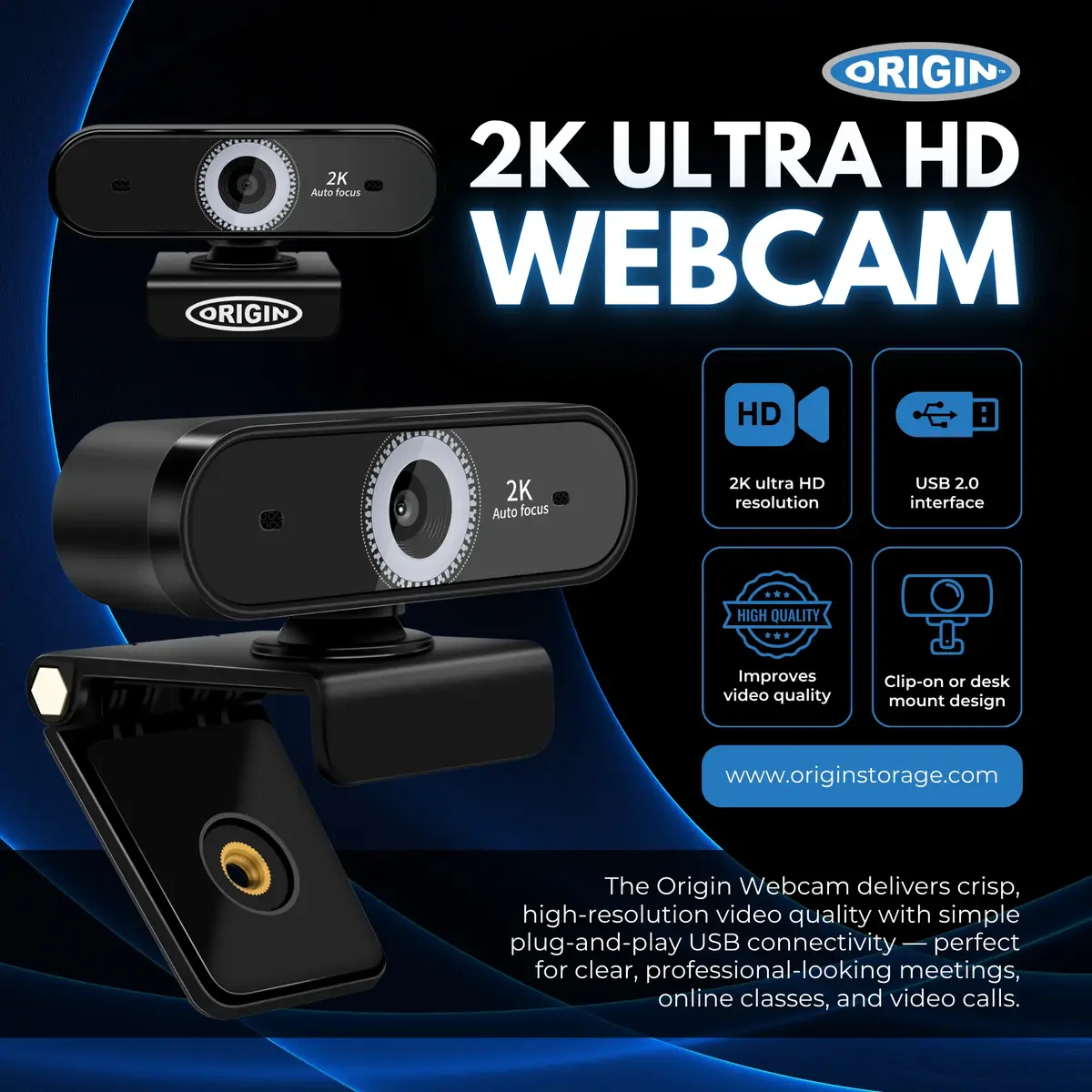 origin storage USB Webcam 2K Full HD — 5 МП Photo 2