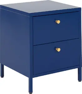 Bedside nightstand Beliani KYLEA metal blue