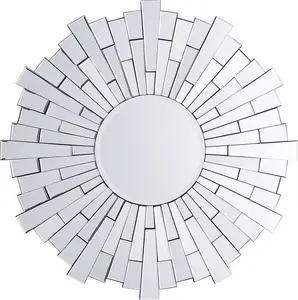 Beliani Lustro ścienne 70 cm srebrne VIRE