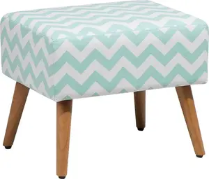 Stool Beliani MANTEO — green and white seat, compact bar/chair stool