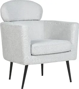 Armchair Beliani SOBY light grey — Beliani upholstered armchair, model SOBY