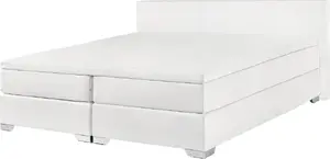 Кровать Beliani PRESIDENT континентальная 180 x 200 см белая