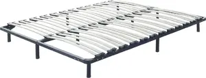 Bed frame on legs Beliani Stelaż BASIC 160 x 200 cm