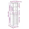 Высокий шкаф для ванной VidaXL 4016861 Photo 8