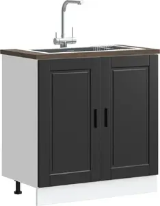 Тумба под раковину VidaXL Porto черная 80x46x81,5 см