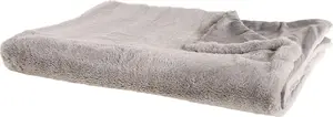 Плед Shumee CHAAB 200 x 220 см серый - на кровать и диван