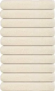 Towel set VidaXL 2-piece sauna towels 80x200 cm 100% cotton cream