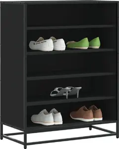 Тумба для обуви VidaXL 75x38x97,5 см черная — шкаф для хранения обуви