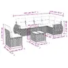 VidaXL 3221442 уличный набор мебели 7 предметов Photo 8