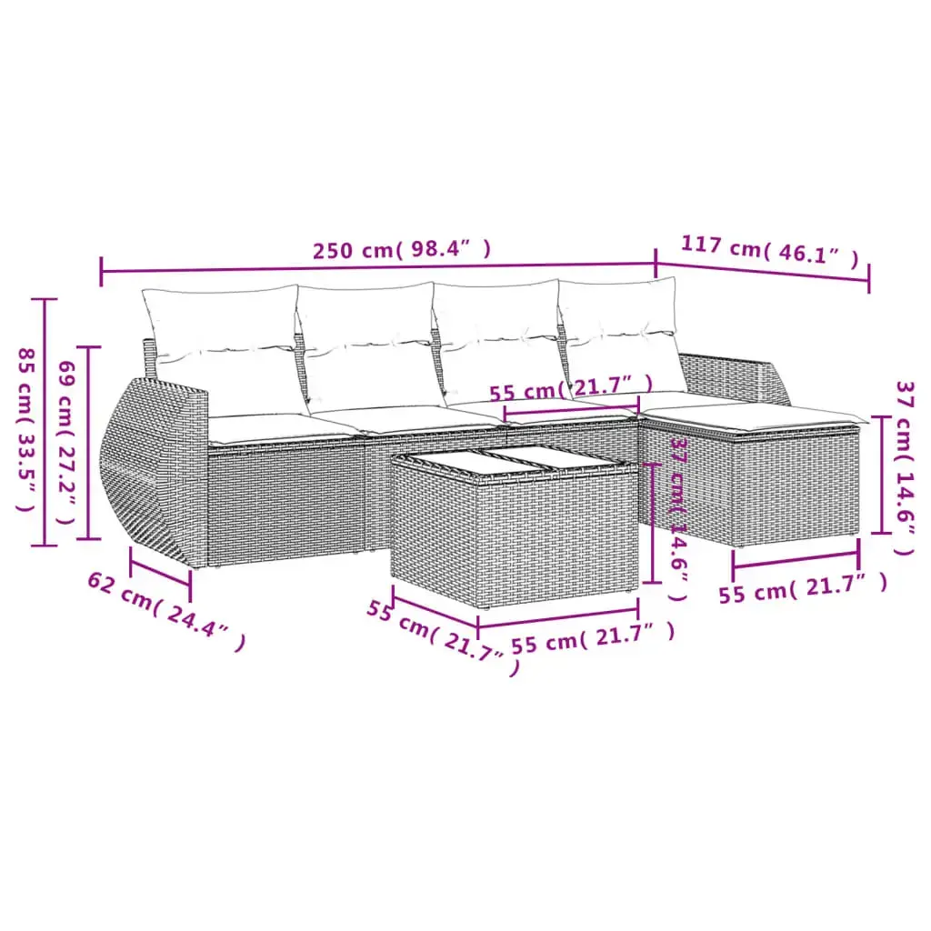 Набор садовой мебели VidaXL 3221292 Photo 8