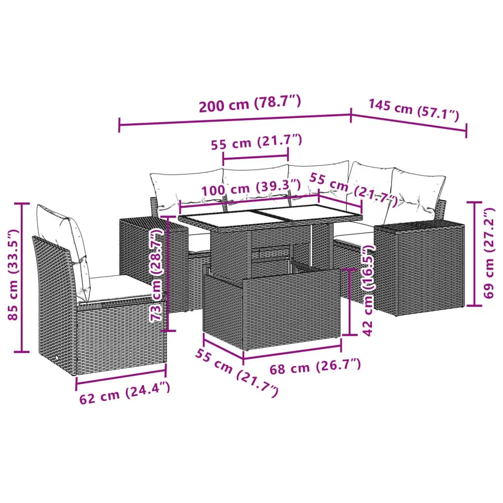 VidaXL outdoor furniture set 3269173 Photo 10