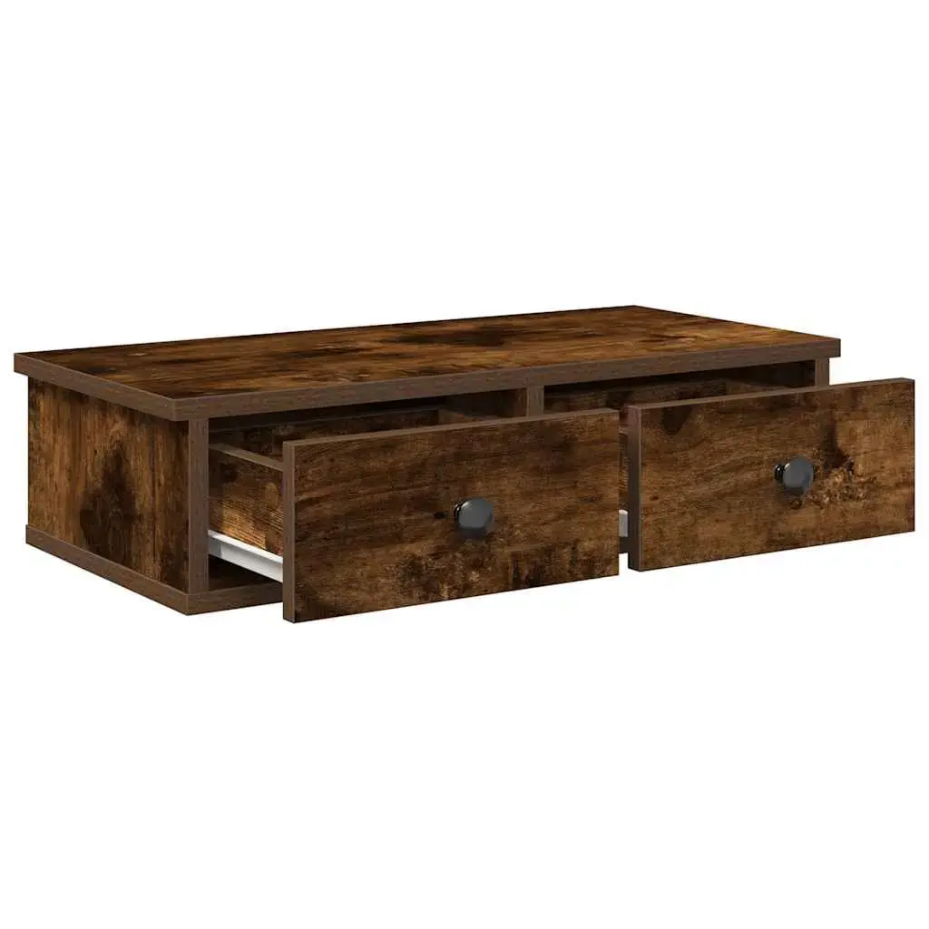 Shelf VidaXL 859954 Wood Oak Brown Photo 7