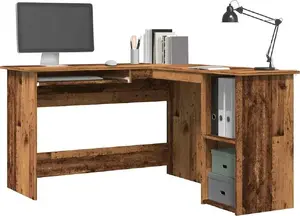 Письменный стол VidaXL, коричневый, 120 см x 140 см, модель 855900