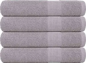 Towel set VidaXL sauna towels 4 pcs gray 80x200 cm 360 gsm 100% cotton