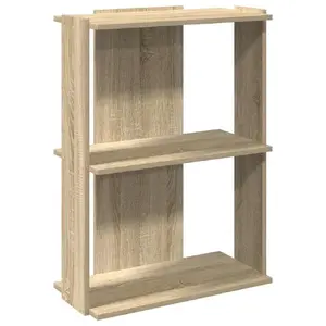 Книжный шкаф VidaXL 860258, дубовый цвет, каркас и полки из дерева, 600×300×800 мм