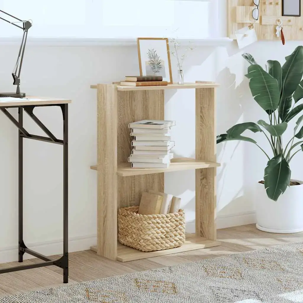 Bookcase VidaXL 860258 oak 600×300×800 mm Photo 3