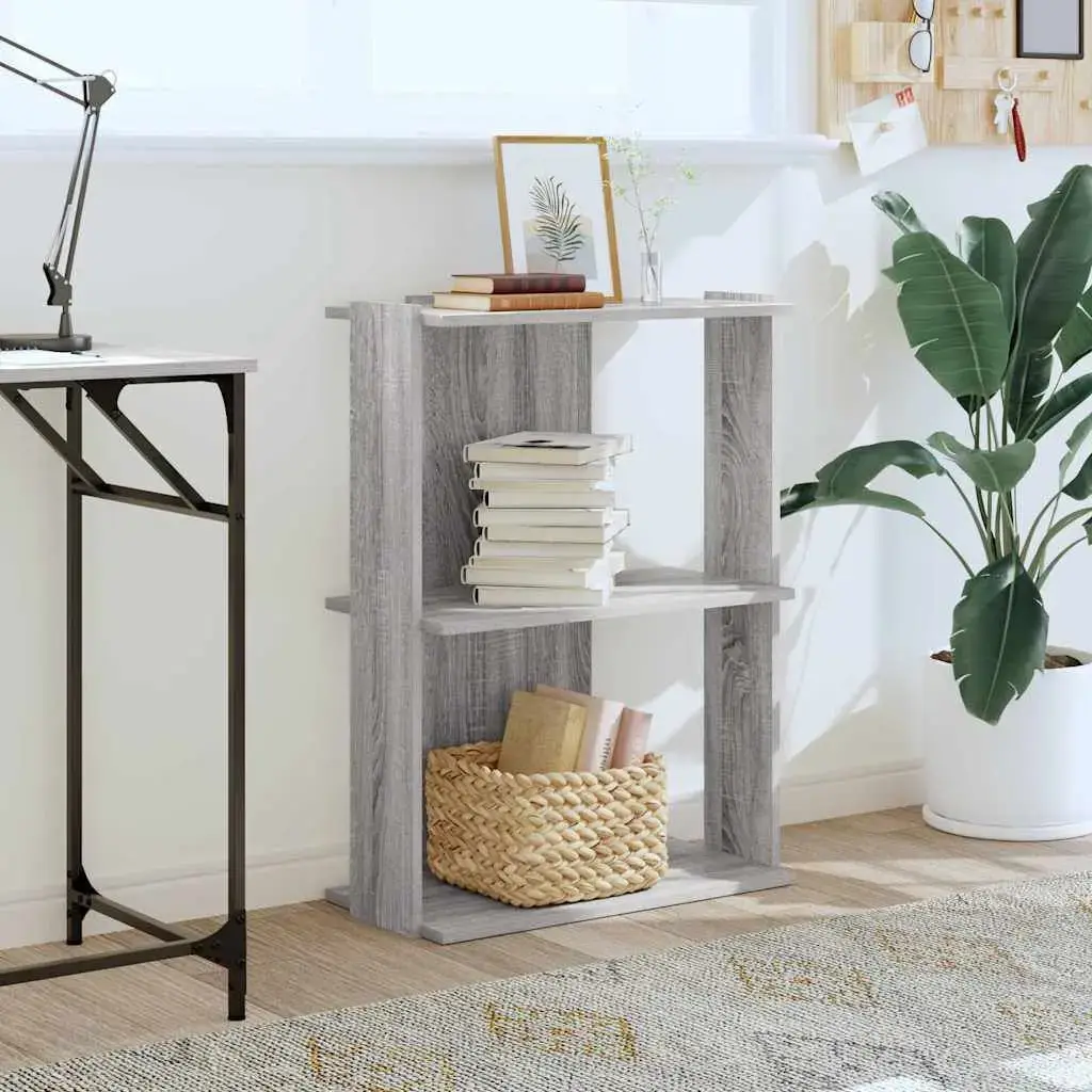 Книжный шкаф VidaXL 860261 — дерево, серо‑дуб, 600×300×800 мм Photo 3