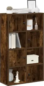 Plaukts VidaXL, dūmakainā ozola tonī, 60 x 24 x 101,5 cm, koksnes izcelsmes materiāls