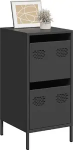 Шкаф VidaXL 35 x 39 x 73,5 см, чёрный, холоднокатаная сталь