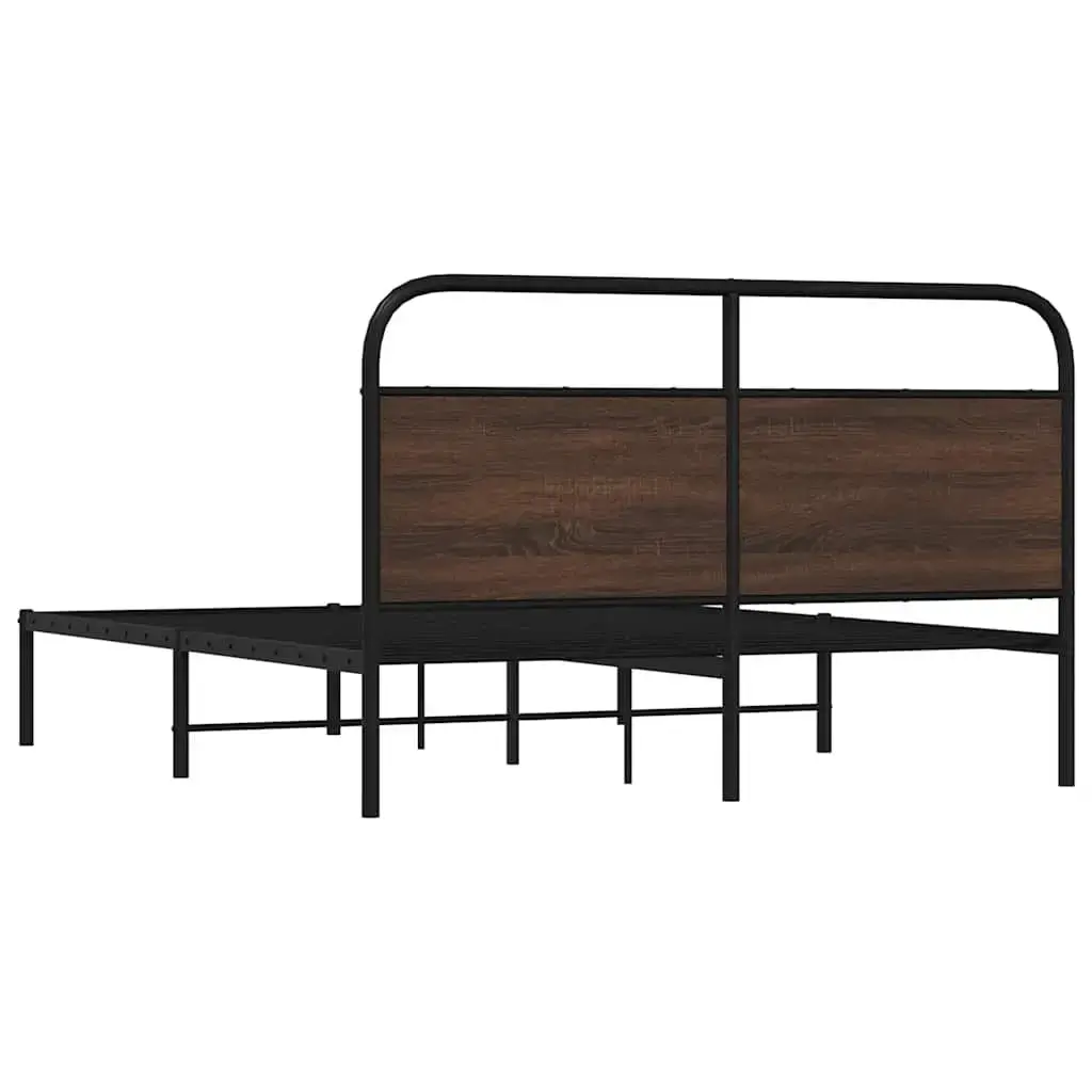 Gultas rāmis VidaXL 4100309 — ozols, 156×207 cm Photo 7