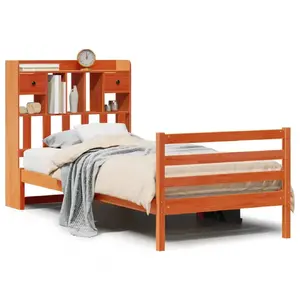 Gultas rāmis VidaXL 3321948 — koka konstrukcija, izmēri 805×1955×695 mm