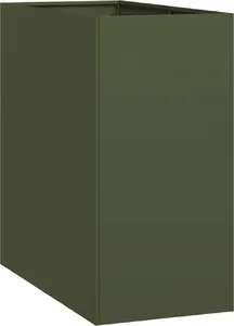 Puķu pods VidaXL olīvu zaļš 40x80x80 cm tērauda