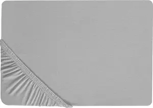 Fitted cotton sheet Shumee 90 x 200 cm, gray