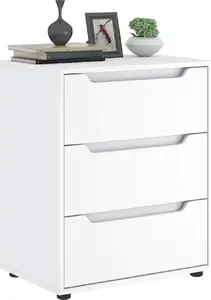 Комод VidaXL VISNES белый 60x40x73 см клееное дерево