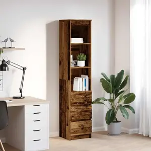Комод VidaXL Stara Drewno 37,5x35x180 см клееное дерево