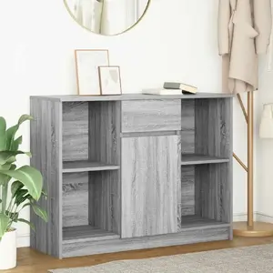 Комод VidaXL 101x35x76 см Серый Sonoma, клеёное дерево