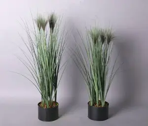 Artificial Flower 12.5 x 54 cm, brown-green blossoms, No name (HTQB3516 Mondex)