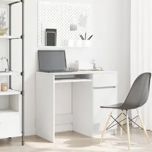 Письменный стол VidaXL модель 861823, белый, 86 × 49 см